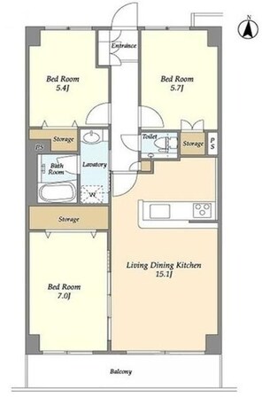 ヒルトップ・スクエアーの物件間取画像